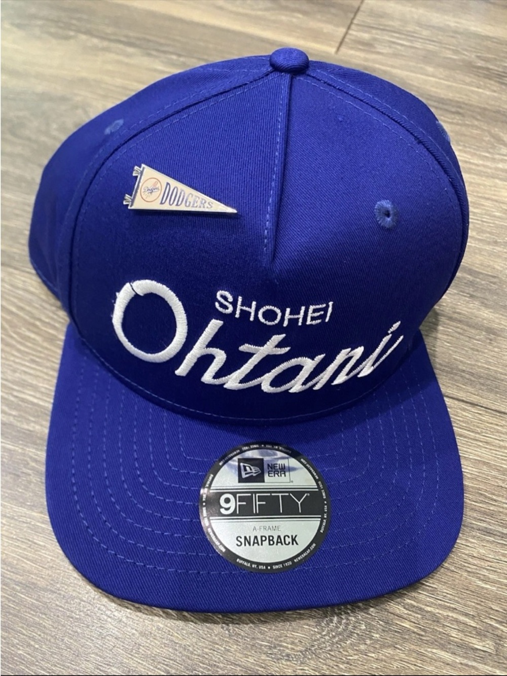 New Era Royal Blue Shohei Ohtani Script 9FIFTY Snapback